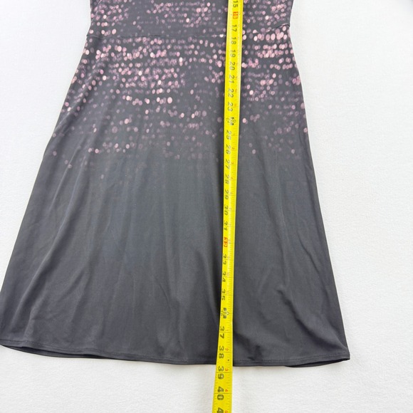 Tory Burch Round Neck Shift Knee Length Dress Size SMALL Womens Black Purple‎ - Picture 8 of 9